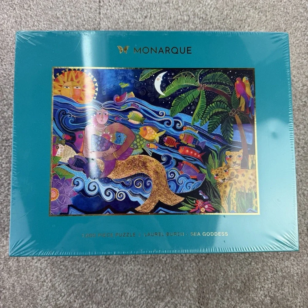 Vtg‎ Laurel Burch Monarque 1000 Piece Puzzle Sea Goddess New Sealed Pls See Pics